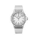 Hublot  Big Bang 38mm Quartz White Dial Diamond Bezel Rubber Strap 361.SX.2010.RW.1104 Watch 2024