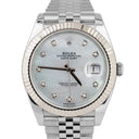 Rolex Datejust 41 Jubilee 126334 Stainless Steel/18K White Gold White Mother of Pearl Dial Watch 2022