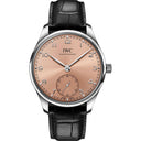 IWC Portugieser Automatic 40 mm Stainless Steel Case IW358313 Black Alligator Leather Strap 2024
