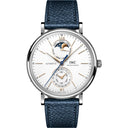 IWC Portofino Complete Calendar 41mm Mens Watch IW359001 Blue Calfskin Strap 2024