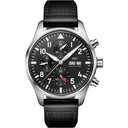 IWC Pilot IW378001 Stainless Steel Black Dial Black Calfskin Watch 2024