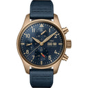 IWC Pilot Bronze Case Blue Fabric Blue Dial Watch IW388109 Watch 2024