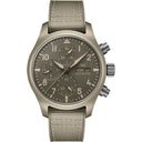 IWC Pilot’s Chronograph 41mm Ceramic Case IW389402 Brown Dial Rubber Strap Watch