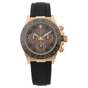 Rolex Cosmograph Daytona Rose Gold 40mm 116515LN  Black Rubber Chocolate Arabic Dial 2017
