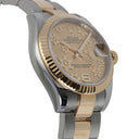 Rolex Datejust 31mm 178273 Champagne Flower Dial Oyster Bracelet Two Tone Watch