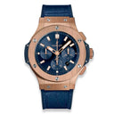 Hublot Big Bang 301.PX.7180.LR Rose Gold Blue Leather Blue Dial Watch 2024