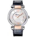 Chopard Imperiale 388531-6006 Stainless Steel & Rose Gold With Black Leather Watch Silver Dial 2024