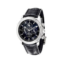 Blancpain Leman Perpetual 2685F-1130-53B Stainless Steel With Black Leather Watch Black Dial 2024