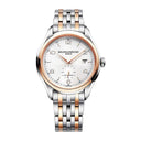 Baume & Mercier Clifton 10140 Rose Gold & Stainless Steel Watch Silver Arabic Dial 2024