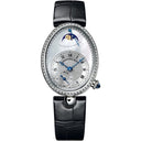 Breguet Reine De Naples 8908BB52964D00D3L White Gold With Black Leather Watch MOP Roman Dial 2024