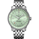 Breitling Navitimer Automatic 35 A17395361L1A1 Stainless Steel Watch Mint Green Dial 2024