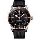 Breitling Superocean Heritage 44mm Stainless Steel & Rose Gold With Black Rubber Watch Black Dial UB2030121B1S1 2024