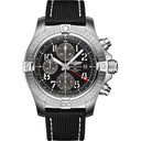 Breitling Avenger Chronogragh GMT A24315101B1X1 Stainless Steel With Black Calfskin Leather Watch Black Dial  2024