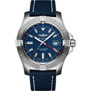Breitling Avenger GMT A32395101C1X1 Stainless Steel With Blue Calfskin Leather Watch Blue Dial 2024