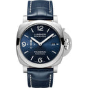 Panerai Luminor Marina PAM01313  44mm Stainless Steel with Blue Leather Watch Blue Dial 2024