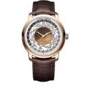 Vacheron Constatin Traditionelle Worldtime 86060/000R-8985 Rose Gold With Brown Leather Watch  2024