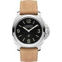 Panerai Luminor Base PAM01086 44mm Stainless Steel with Brown Leather Watch Black Dial 2024
