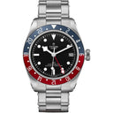 Tudor Black Bay Automatic M79830RB-0001 Stainless Steel Black Dial Men's GMT Pepsi Bezel Watch 2024