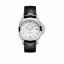Panerai Luminor Quaranta PAM01371 40mm Stainless Steel with Black Leather Watch White Dial 2024