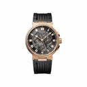 Breguet Marine Chrono 42mm Rose Gold 5527BRG35WV Black Rubber Watch Grey Dial 2024
