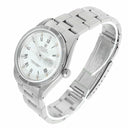 Rolex Oyster Perpetual Date Unisex Stainless Steel Watch Oyster White Roman Dial 15010 Circa - 1988