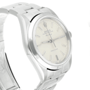 Rolex Air King 34mm Stainless Steel Watch Silver Dial Smooth Bezel Unisex 14000