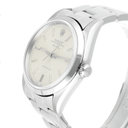 Rolex Air King 34mm Stainless Steel Watch Silver Dial Smooth Bezel Unisex 14000