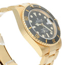 Rolex Submariner Date Ceramic Bezel Yellow Gold Black 116618LN Men's Watch