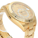 Rolex Sky-Dweller 42mm Yellow Gold Watch Oyster Bracelet Factory Stickers 326938