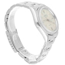Rolex Air King 34mm 14010 Silver Dial Engine Turned Bezel Steel Mens Watch