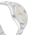 Rolex Air King 34mm 14010 Silver Dial Engine Turned Bezel Steel Mens Watch