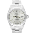 Rolex Date 69160 Silver Dial Oyster Bracelet Stainless Steel Ladies Watch