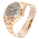 Rolex Sky-Dweller 42mm Everose Gold Mens Oyster Bracelet Watch 326935