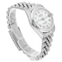 Rolex Datejust 68274 31mm White Roman Dial Stainless Steel Watch White Gold Bezel
