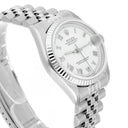 Rolex Datejust 68274 31mm White Roman Dial Stainless Steel Watch White Gold Bezel