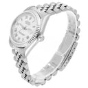 Rolex Datejust 68274 31mm White Roman Dial Stainless Steel Watch White Gold Bezel
