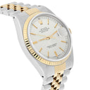Rolex Datejust 36mm Two Tone Silver lndex Dial Jubilee 16013 Circa 1987 Complete