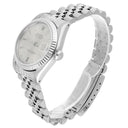 Rolex Datejust 31mm Silver Index Dial Stainless Steel Watch White Gold Bezel 68274