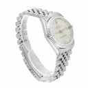 Rolex Datejust 31mm 68274 Silver Diamond Dial Stainless Steel Watch White Gold Bezel