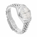 Rolex Datejust 31 Silver Diamond Dial Stainless Steel Watch White Gold Bezel 68274