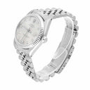Rolex Datejust 31 Silver Diamond Dial Stainless Steel Watch White Gold Bezel 68274