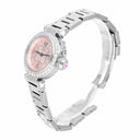 Cartier Miss Pasha Steel Pink Dial Ladies Watch W3140008 with Diamond Bezel