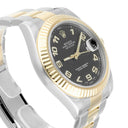 Rolex Datejust II 41mm 116333 Black Arabic Dial Two Tone Oyster With Papers