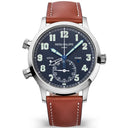 Patek Philippe Calatrava Travel Time 5524G-001 Blue Dial White Gold with Brown Leather Watch - 2022