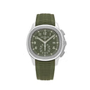 Patek Philippe Aquamaut Chronogragh 5968G-010 42.2mm White Gold with Green Dial Watch 2024