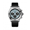 Breitling Chronomat B01 42mm PB0134101C1S1 Stainless Steel with Black Rubber Watch Ice Blue Dial 2024