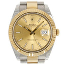 Rolex Datejust 41mm 126333 Two Tone Champagne Index Dial Oyster Band 2019