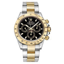Rolex Daytona 40mm 16523 Oyster Stainless Steel & Yellow Gold Watch Black Dial 1999