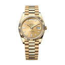Rolex Day-Date President 40mm 228238 YG Fluted Bezel Champagne Diamond Dial President Bracelet 2015