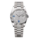 Rolex Day-Date 40mm 228239-0049 White Gold with Pave Diamond Dial Watch 2024